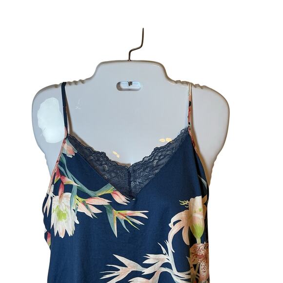 Floral by Flora Nikrooz Cami Short & Robe Floral 3 Pc Pajama Set Medium NWOT - Picture 6 of 16